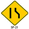 Señal preventiva SP21 SP 21