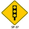 Señal preventiva SP37 SP 37