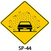 Señal preventiva SP44 SP 44