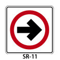 señal restrictiva SR-11 SR11 SR 11