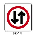 señal restrictiva SR-14 SR14 SRc14