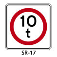 señal restrictiva SR-17 SR17 SR 17