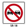 señal restrictiva SR-18 SR 18 SR18