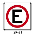 señal restrictiva SR-21 SR 21