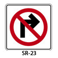 señal restrictiva SR23 SR 23